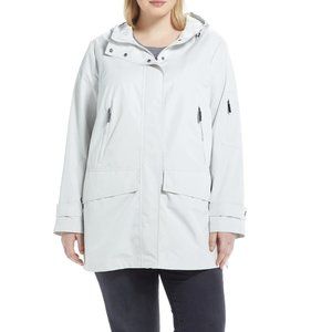 NWT Ellen Tracy Stone Water Repellent Hooded Parka 2X